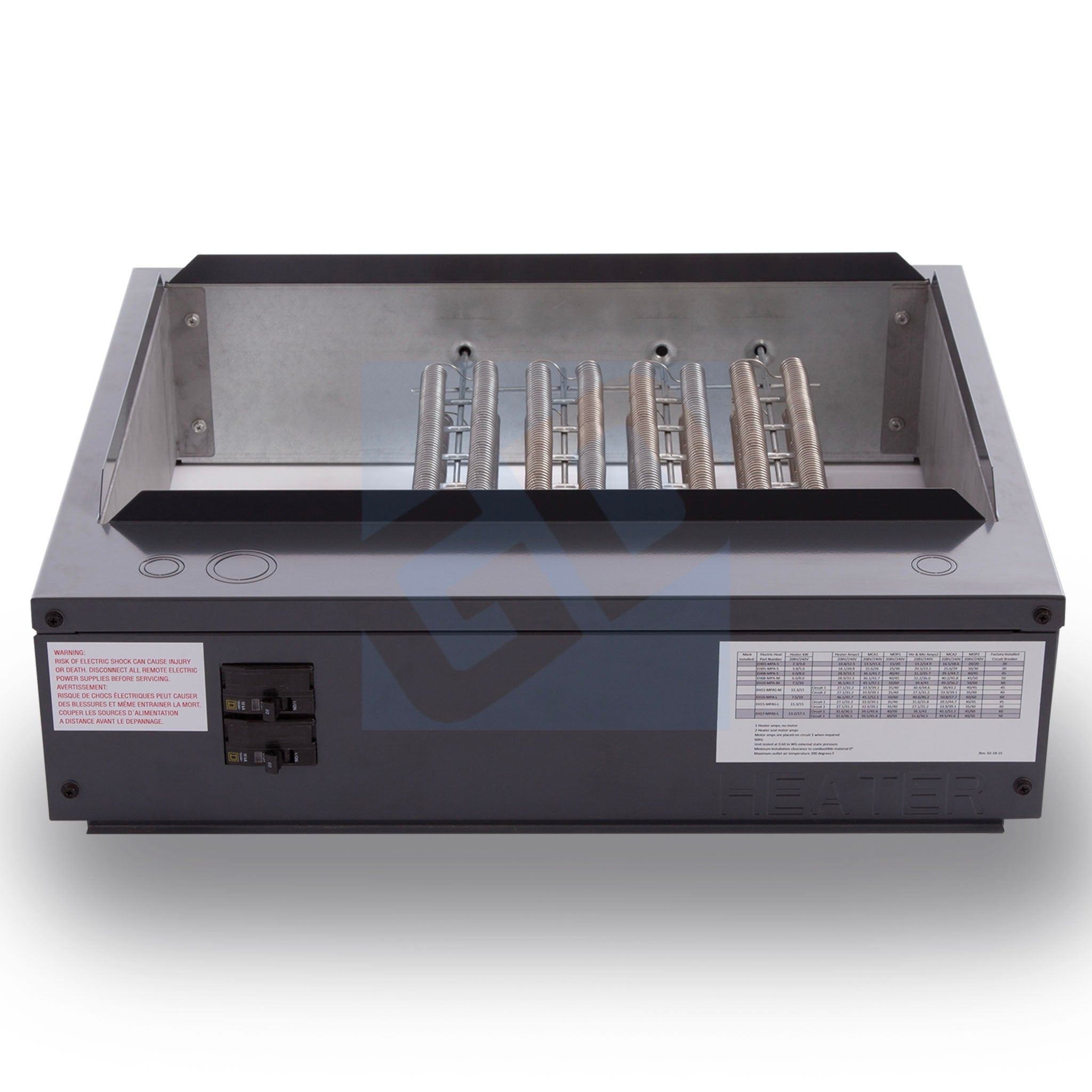 Mitsubishi 15kW Electric Heater Module - Large Cabinet, PVA - EH15-MPAS-LB