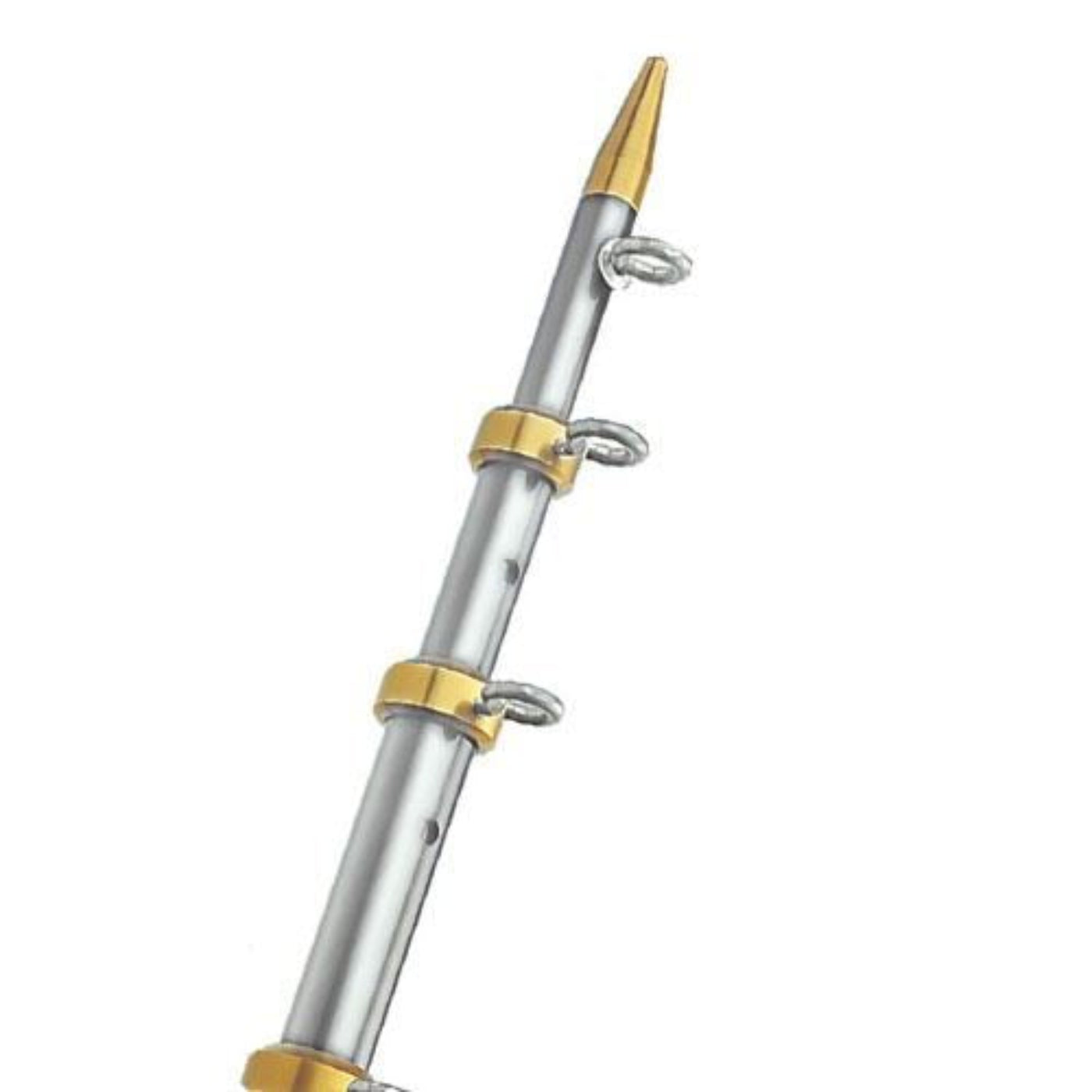 TACO Marine HD 15' Aluminum Tele-Outrigger Poles Sport Fishing / Outrigger Poles OT Series - OT-0541VEL15-HD