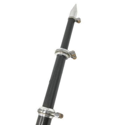 TACO Marine 16' Carbon Fiber Tele-Outrigger Poles Black w/Silver - OT-3160CF