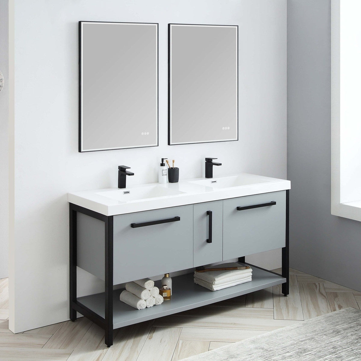 Blossom Riga 60 Inch Bathroom Vanity - V8022 60 01 - Backyard Provider