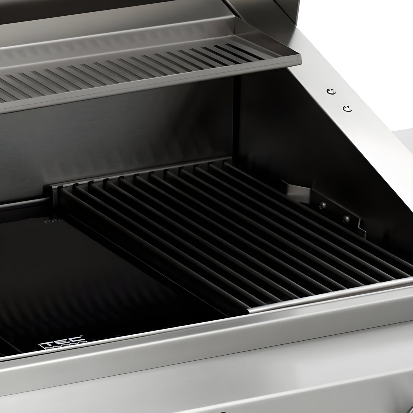 TEC Grills 26" Patio On Stainless Pedestal With Side Shelves (46")  -  PFR1LPPEDS