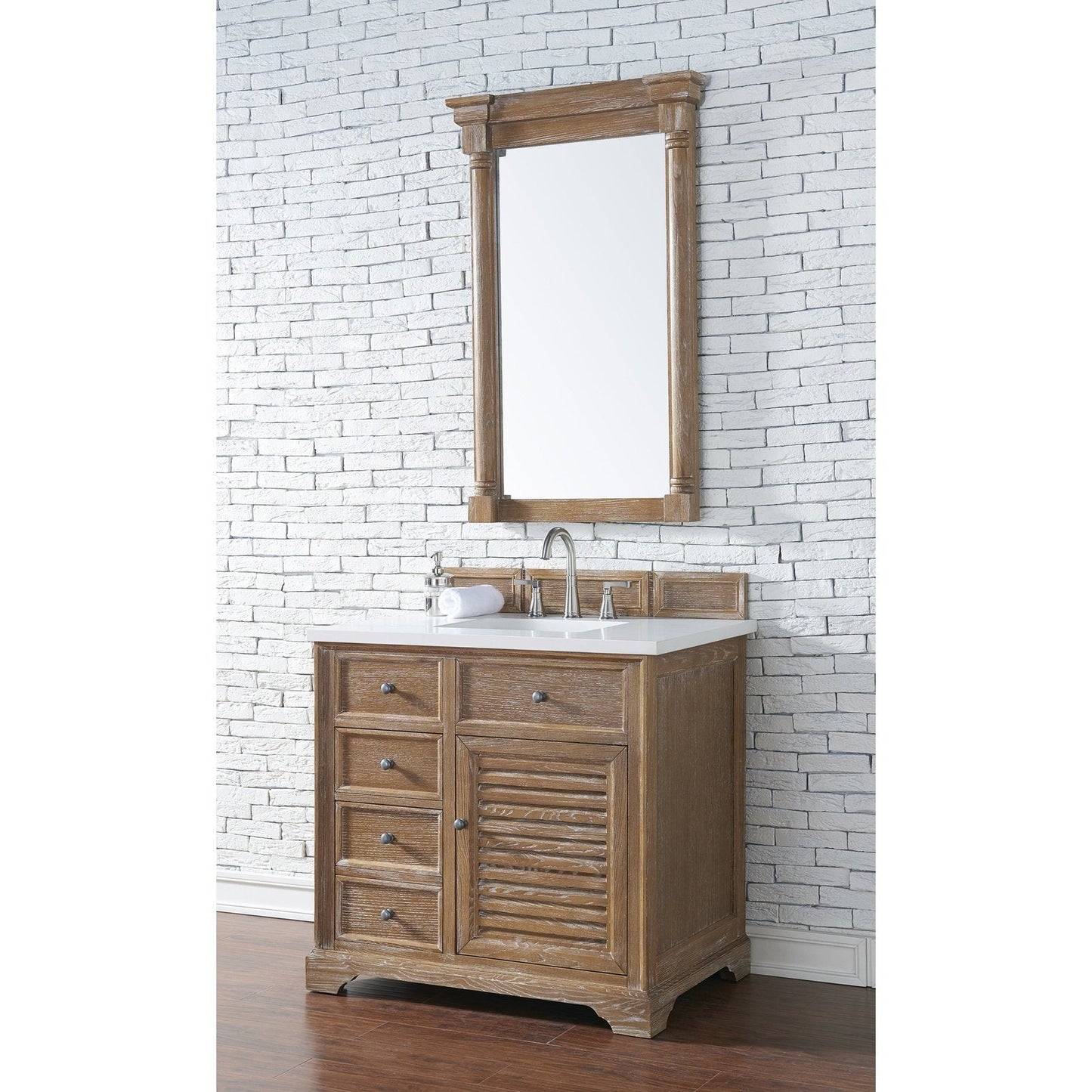 James Martin Vanities Savannah 36" Driftwood Single Vanity - 238-104-5511-3AF