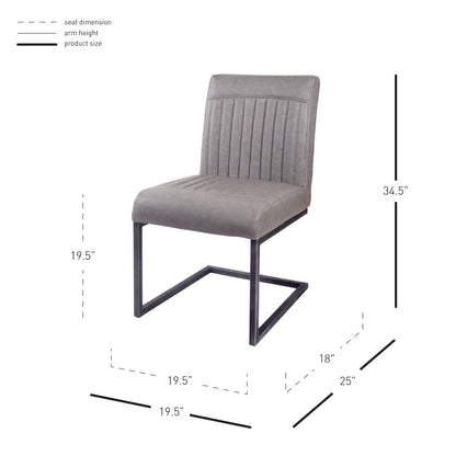 New Pacific Direct Ronan PU Leather Dining Chair, (Set of 2) -  1060002-216