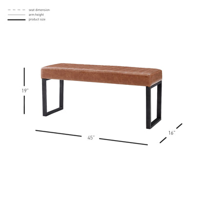 New Pacific Direct Jasper PU Bench  - 1060005-215