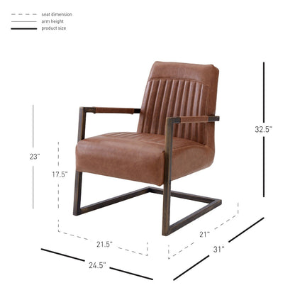 New Pacific Direct Jonah PU Arm Chair  - 1060006-215