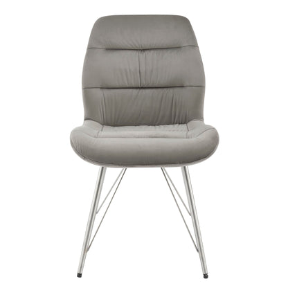 New Pacific Direct Raven Velvet Fabric Dining Side Chair, (Set of 2) 1060018-363 - 1060018-363