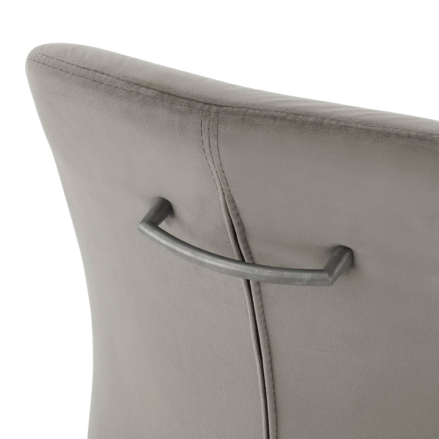 New Pacific Direct Raven Velvet Fabric Dining Side Chair, (Set of 2) 1060018-363 - 1060018-363