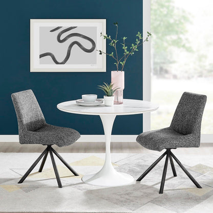 New Pacific Direct Viona Fabric Swivel Dining Side Chair (Seat), (Set of 2) 1060019-219 - 1060019-219