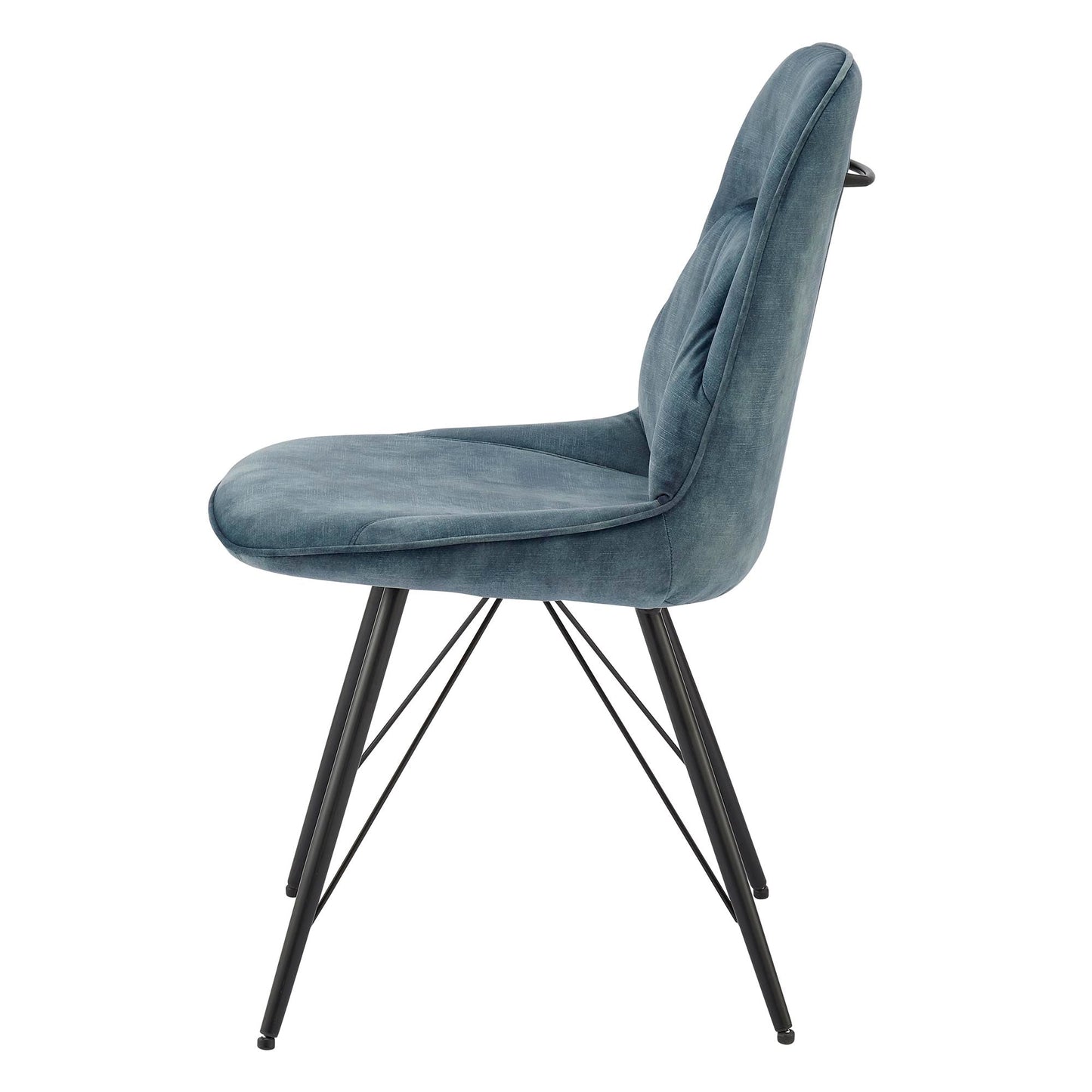 New Pacific Direct Pablo Velvet Fabric Dining Side Chair, (Set of 2) 1060021-217 - 1060021-217