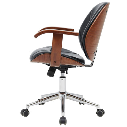 New Pacific Direct Samuel PU Bamboo Office Chair w/ Armrest  - 1160030-BWL