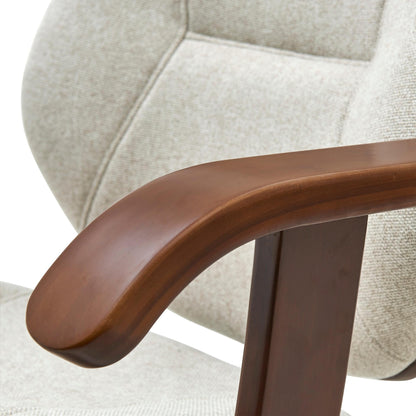 New Pacific Direct Samuel Fabric Bamboo Office Chair w/ Armrest  - 1160031-406WL