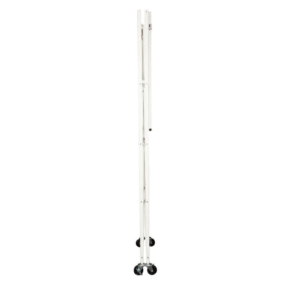Origami 2 Pack Large Wheeled 5-Shelf Folding Steel Wire Shelving Rack, White - 415233