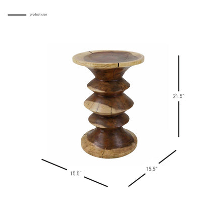 New Pacific Direct Ziva Trembesi Side/ End Table  - 1210026-N
