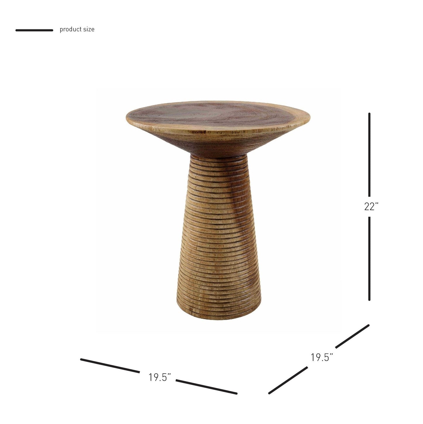 New Pacific Direct Duma Trembesi Side/ End Table  - 1210028-N