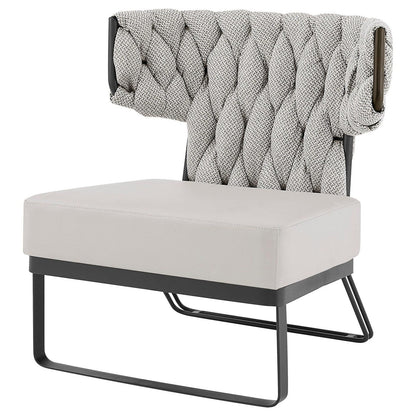 New Pacific Direct Leander Fabric/PU Accent Chair -  1240011-5006