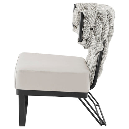 New Pacific Direct Leander Fabric/PU Accent Chair -  1240011-5006