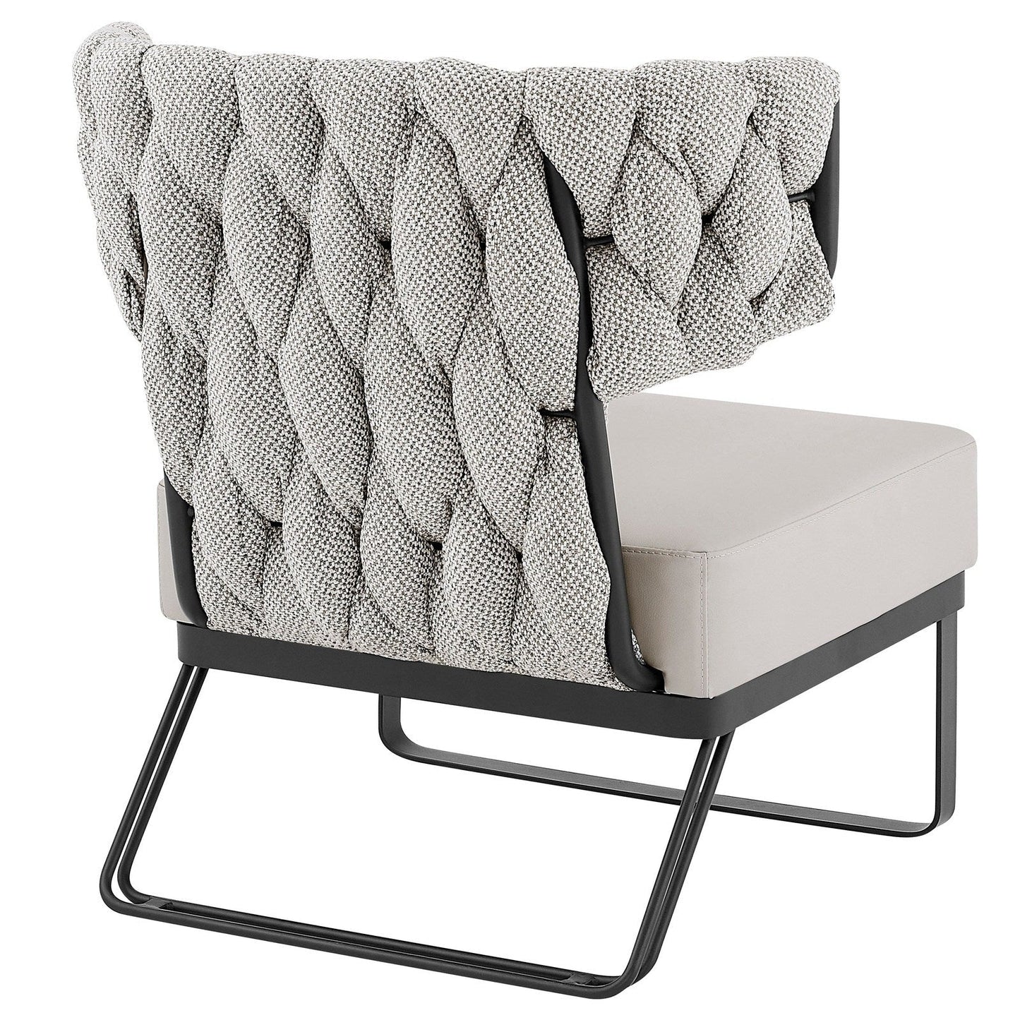 New Pacific Direct Leander Fabric/PU Accent Chair -  1240011-5006