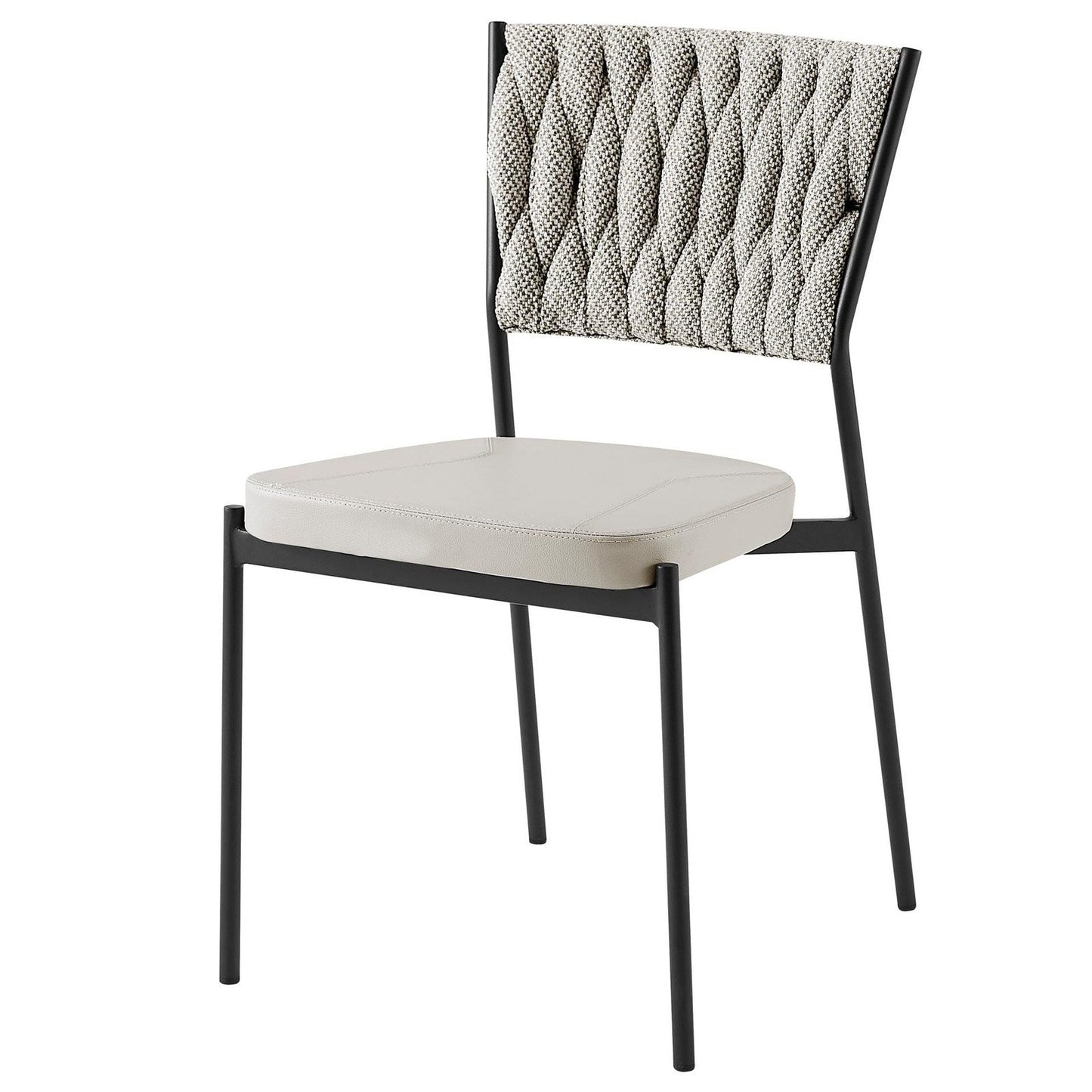 New Pacific Direct Leander Fabric/ PU Dining Chair, (Set of 4) -  1240012-5006