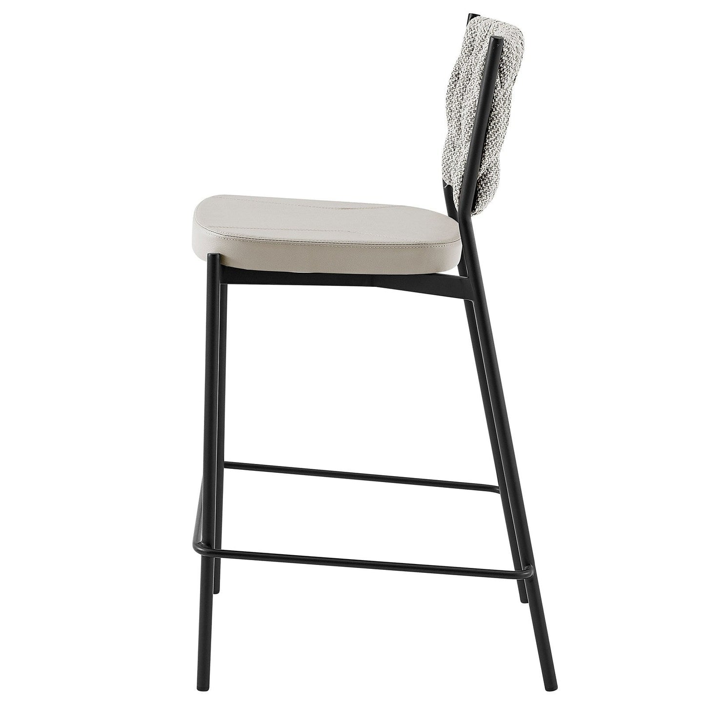 New Pacific Direct Leander Fabric/ PU Counter Stool, (Set of 4)  - 1240015-5006