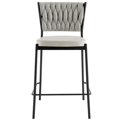 New Pacific Direct Leander Fabric/ PU Counter Stool, (Set of 4)  - 1240015-5006
