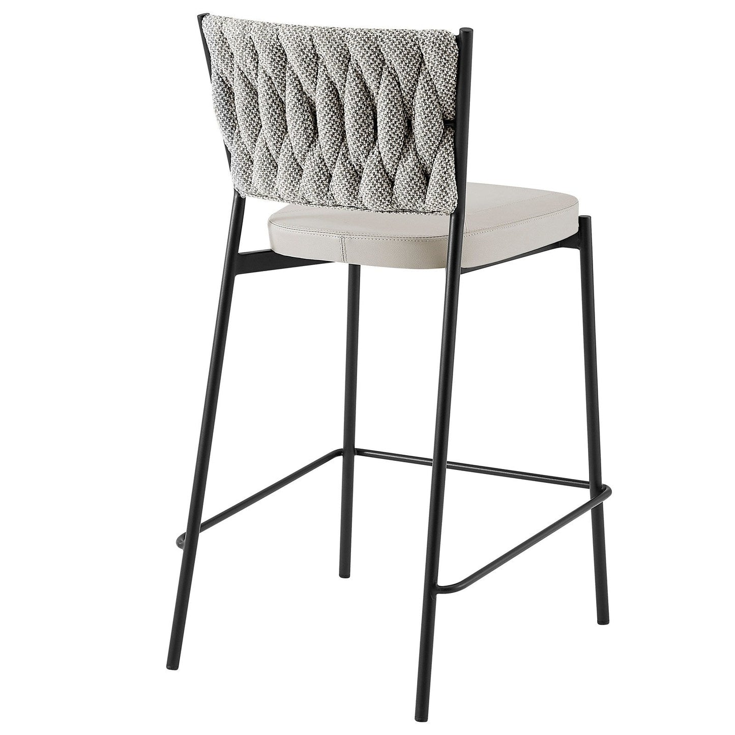 New Pacific Direct Leander Fabric/ PU Counter Stool, (Set of 4)  - 1240015-5006