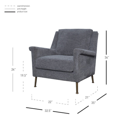 New Pacific Direct Winston Fabric Accent Chair -  1250013-418