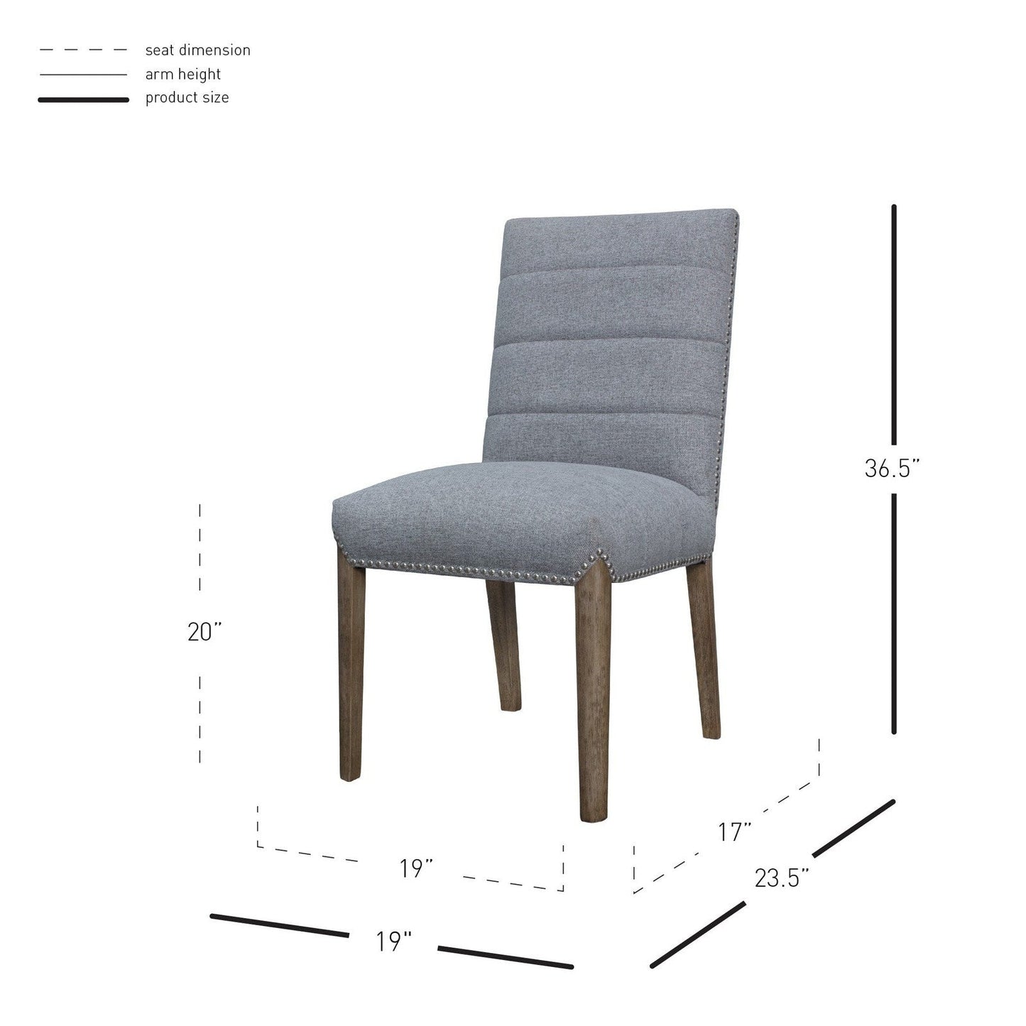 New Pacific Direct Alfred Fabric Chair, (Set of 2)  - 1250014-407