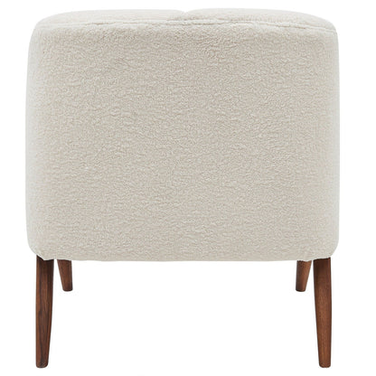 New Pacific Direct Florence Faux Shearling Fabric Accent Chair Brown Legs -  1250017-560