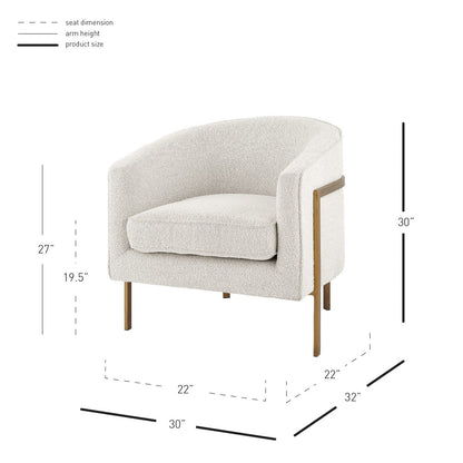 New Pacific Direct Harrod Fabric Accent Arm Chair Antique Gold Legs 1 - 250018-563