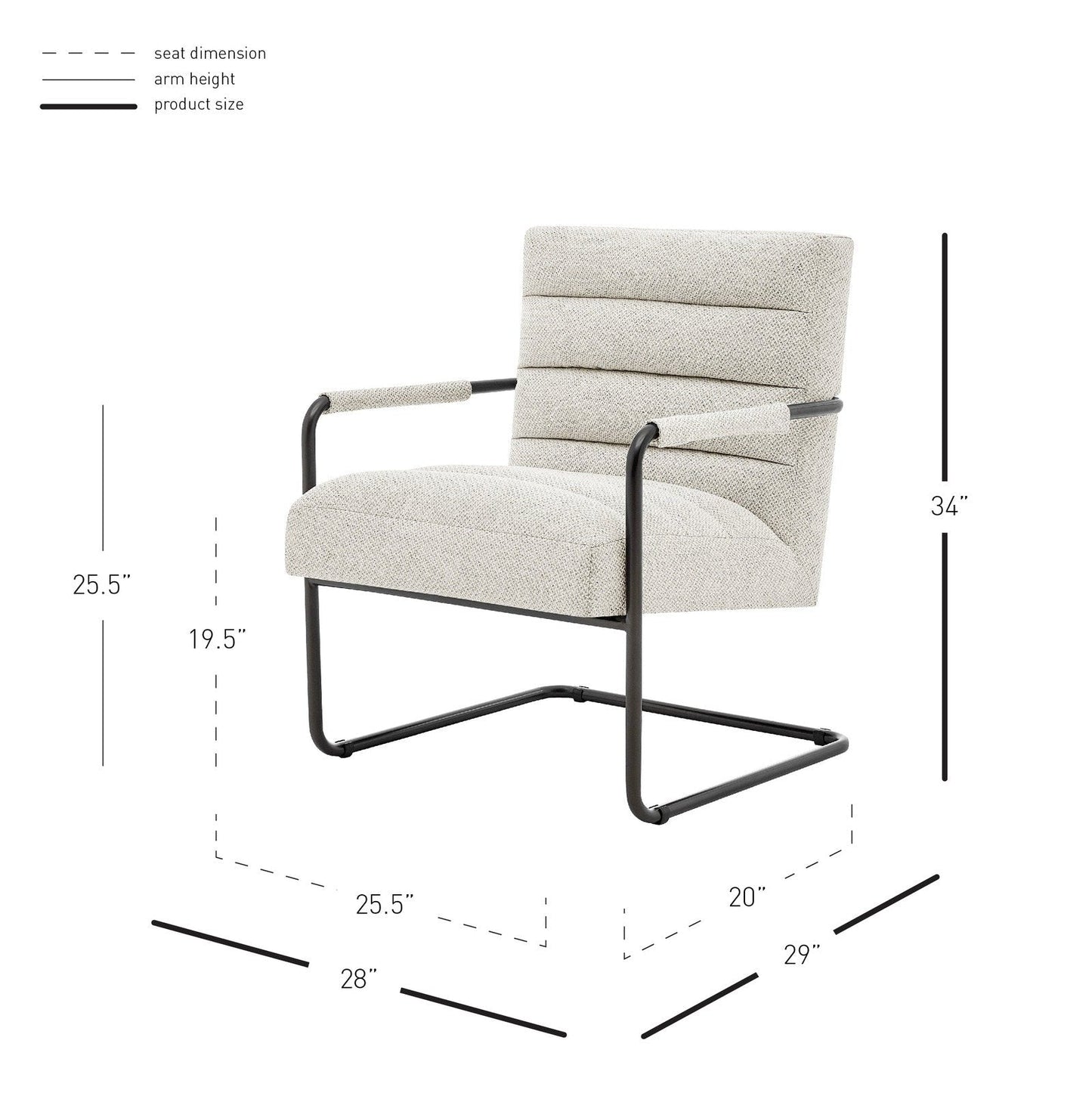 New Pacific Direct Peyton Fabric Accent Arm Chair -  1250022-276