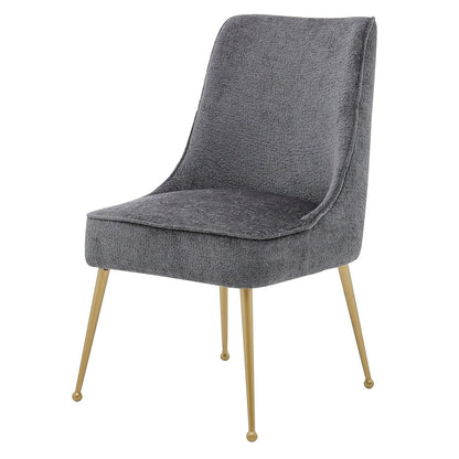 New Pacific Direct Cedric KD Fabric Dining Side Chair Gold Legs, (Set of 2)  - 1250024-568