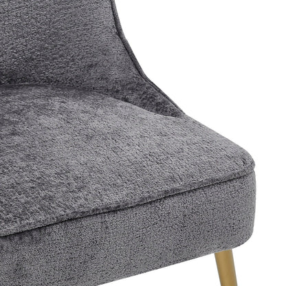 New Pacific Direct Cedric KD Fabric Dining Side Chair Gold Legs, (Set of 2)  - 1250024-568