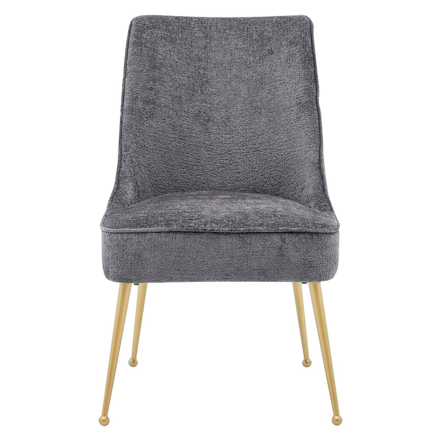 New Pacific Direct Cedric KD Fabric Dining Side Chair Gold Legs, (Set of 2)  - 1250024-568