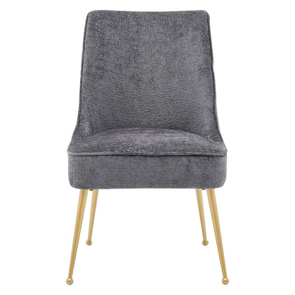 New Pacific Direct Cedric KD Fabric Dining Side Chair Gold Legs, (Set of 2)  - 1250024-568