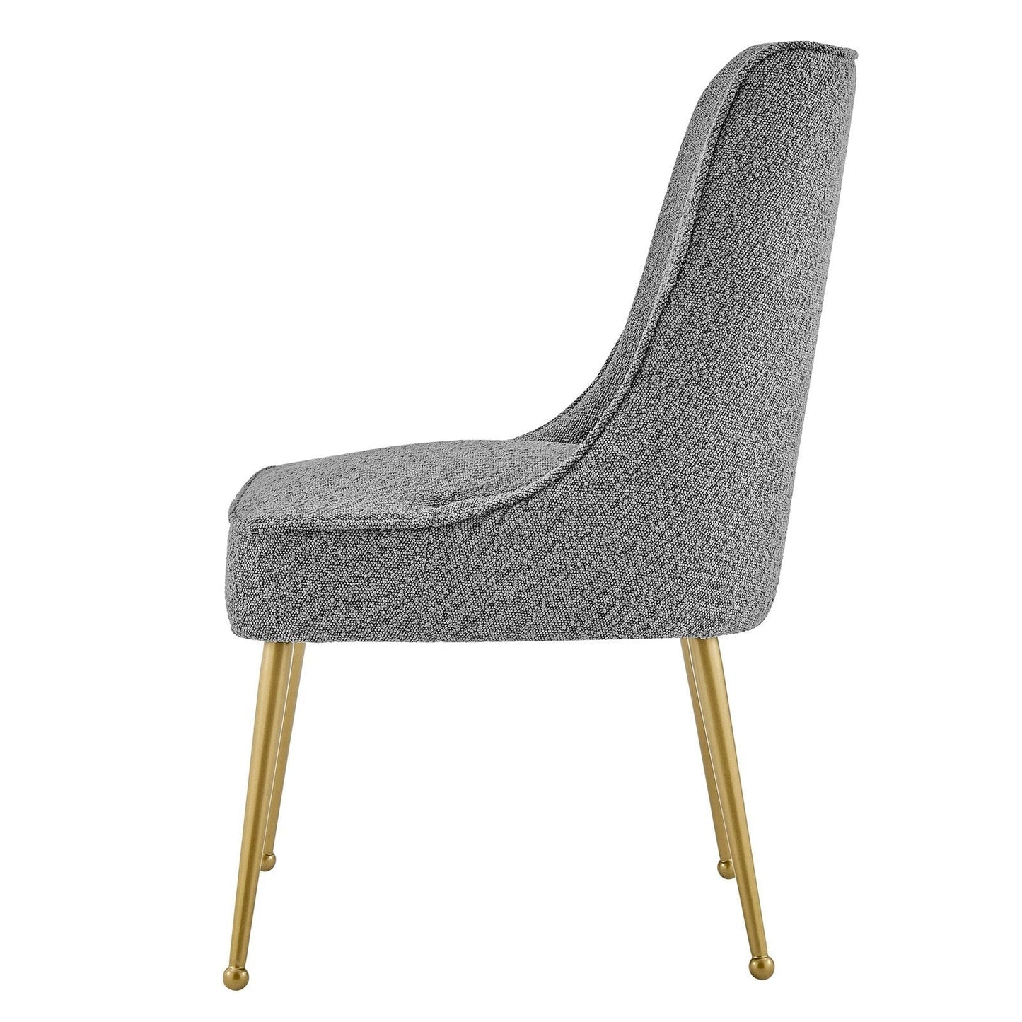 New Pacific Direct Cedric Fabric Dining Side Chair Gold Legs, (Set of 2)  - 1250026-564