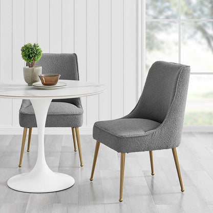 New Pacific Direct Cedric Fabric Dining Side Chair Gold Legs, (Set of 2)  - 1250026-564