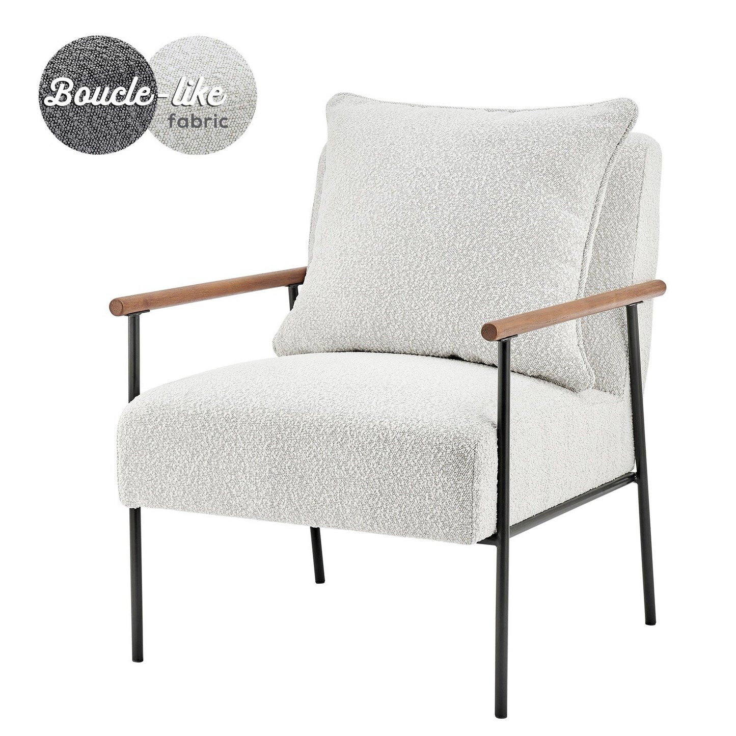 New Pacific Direct Quinton Fabric Accent Arm Chair  - 1250027-564