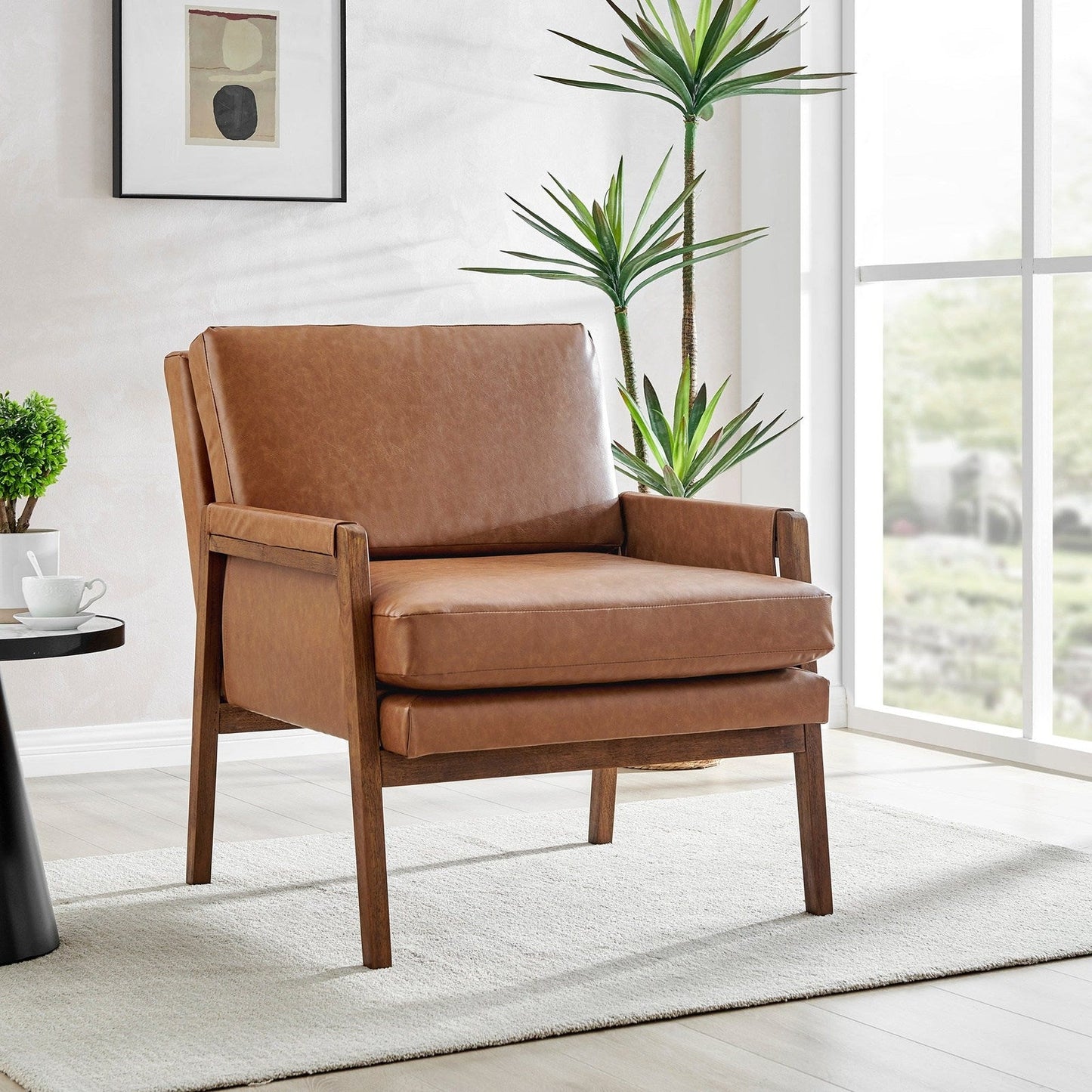 New Pacific Direct Colton PU Accent Arm Chair -  1250028-VCD