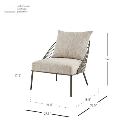 New Pacific Direct Kelby Fabric Accent Chair  - 1250034-579