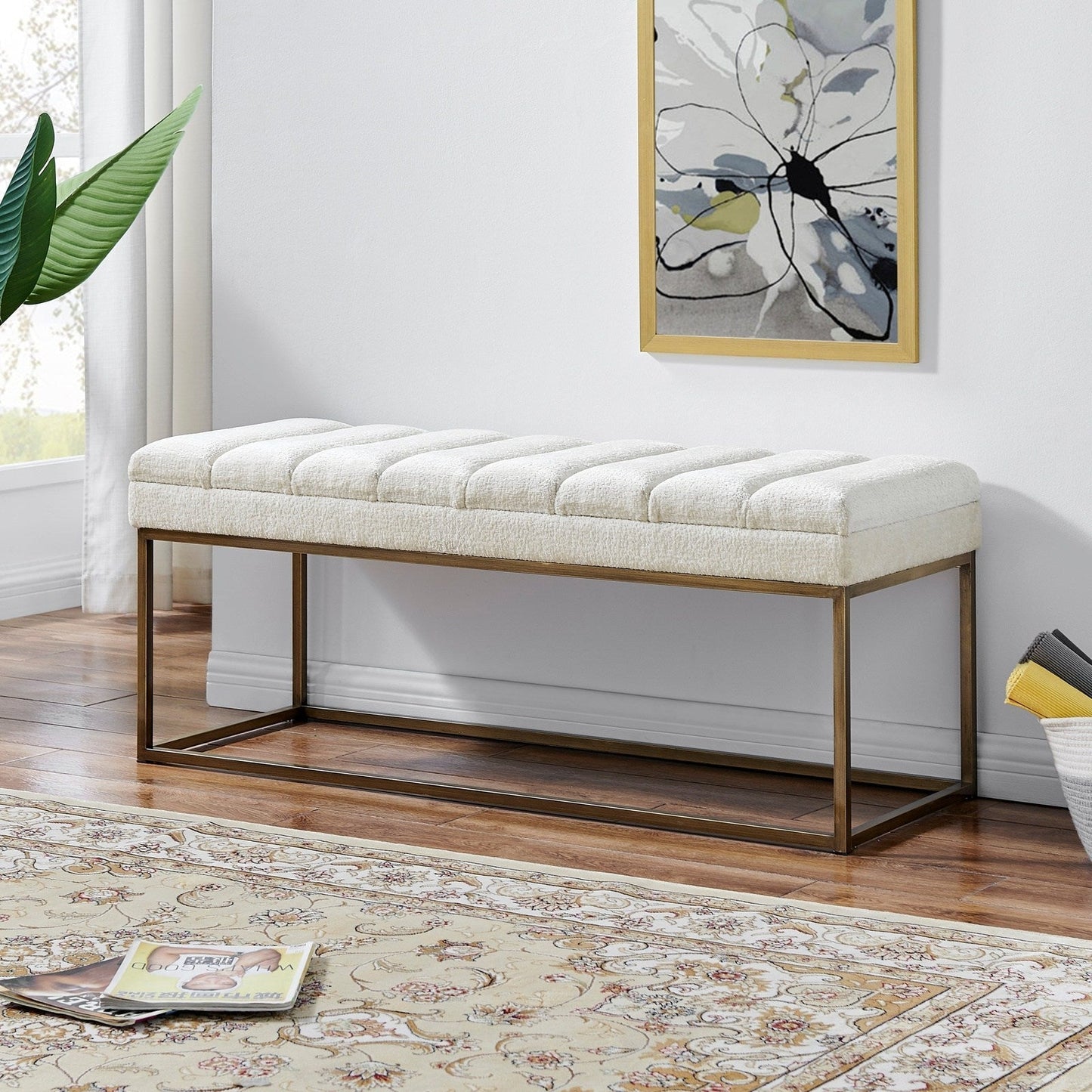 New Pacific Direct Darius KD Fabric Bench  - 1600080-567