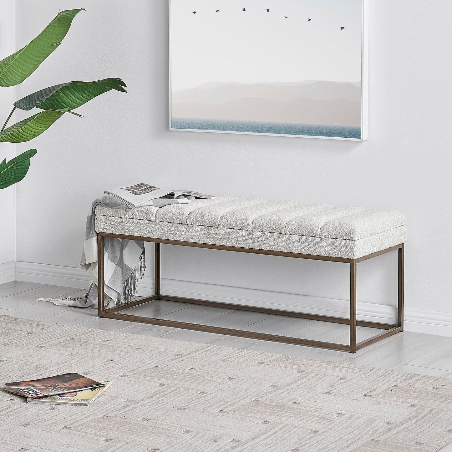 New Pacific Direct Darius KD Fabric Bench -  1600082-569