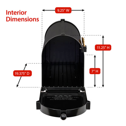 Whitehall Premium Streetside Capitol Mailbox Package -16311