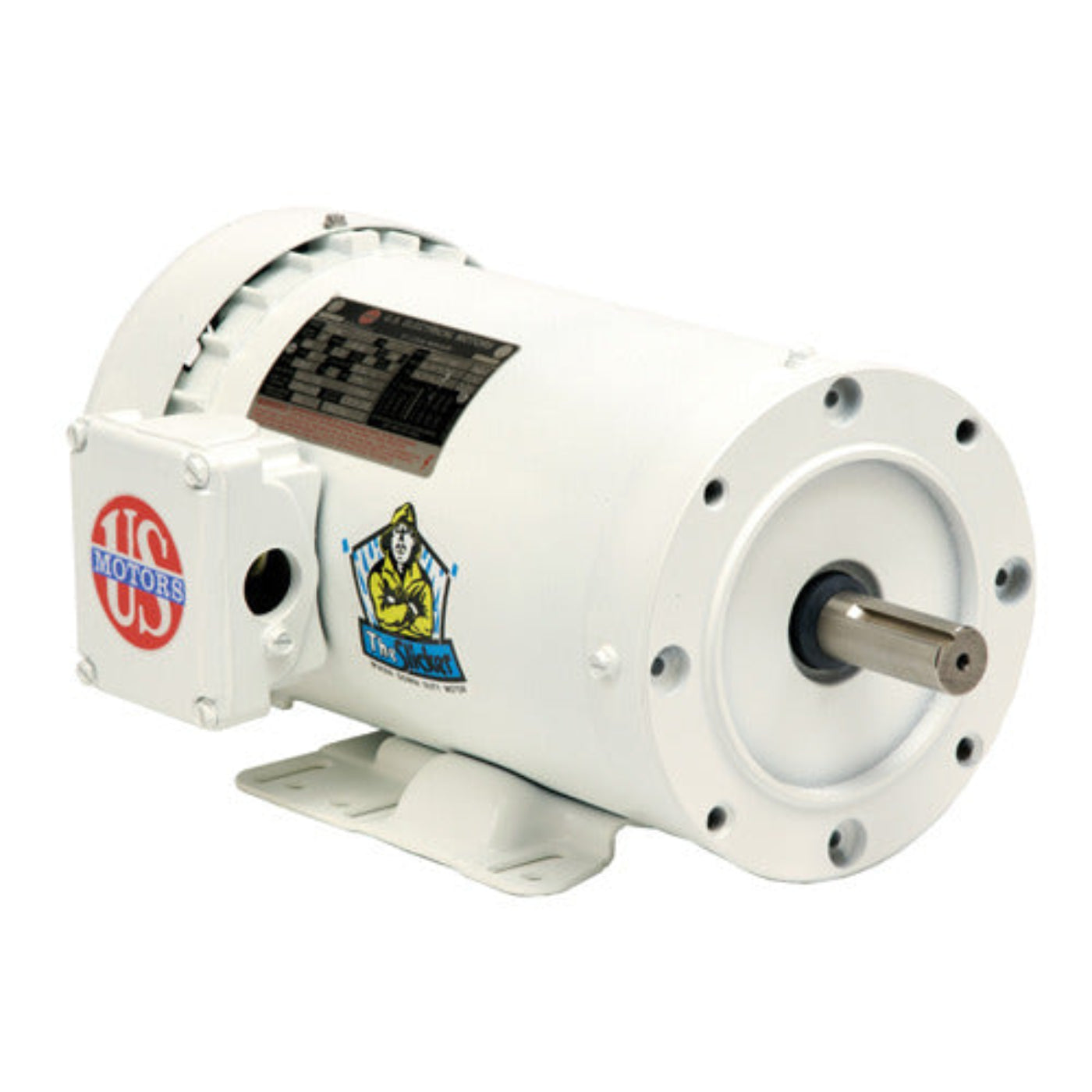 US-Nidec WD3P2DC White Epoxy Washdown Motor 3 HP 182TC TEFC - WD3P2DC