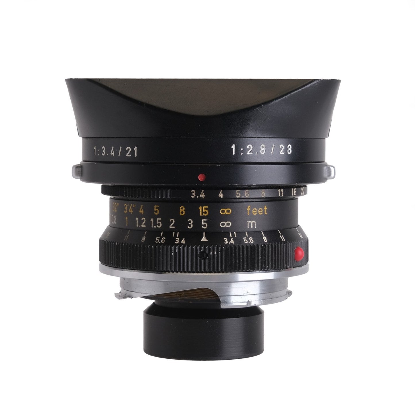 Leica 21mm f3.4 Super Angulon Black, Hood 2583099