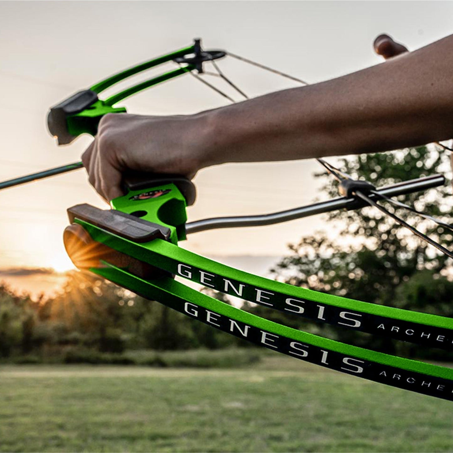 Genesis Archery Compound Bow Adjustable Sizing for Left Handed, Green (3 Pack) - 323631