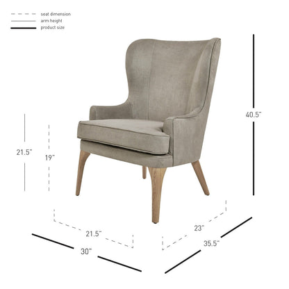 New Pacific Direct Bjorn Fabric Accent Chair - 1900092-158