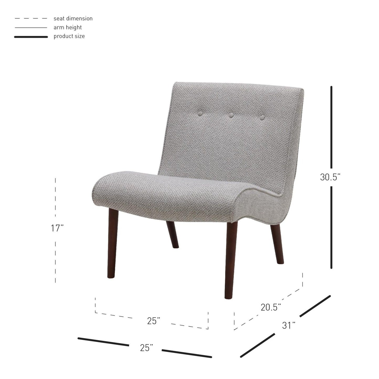 New Pacific Direct Alexis Fabric Chair -  1900135-410