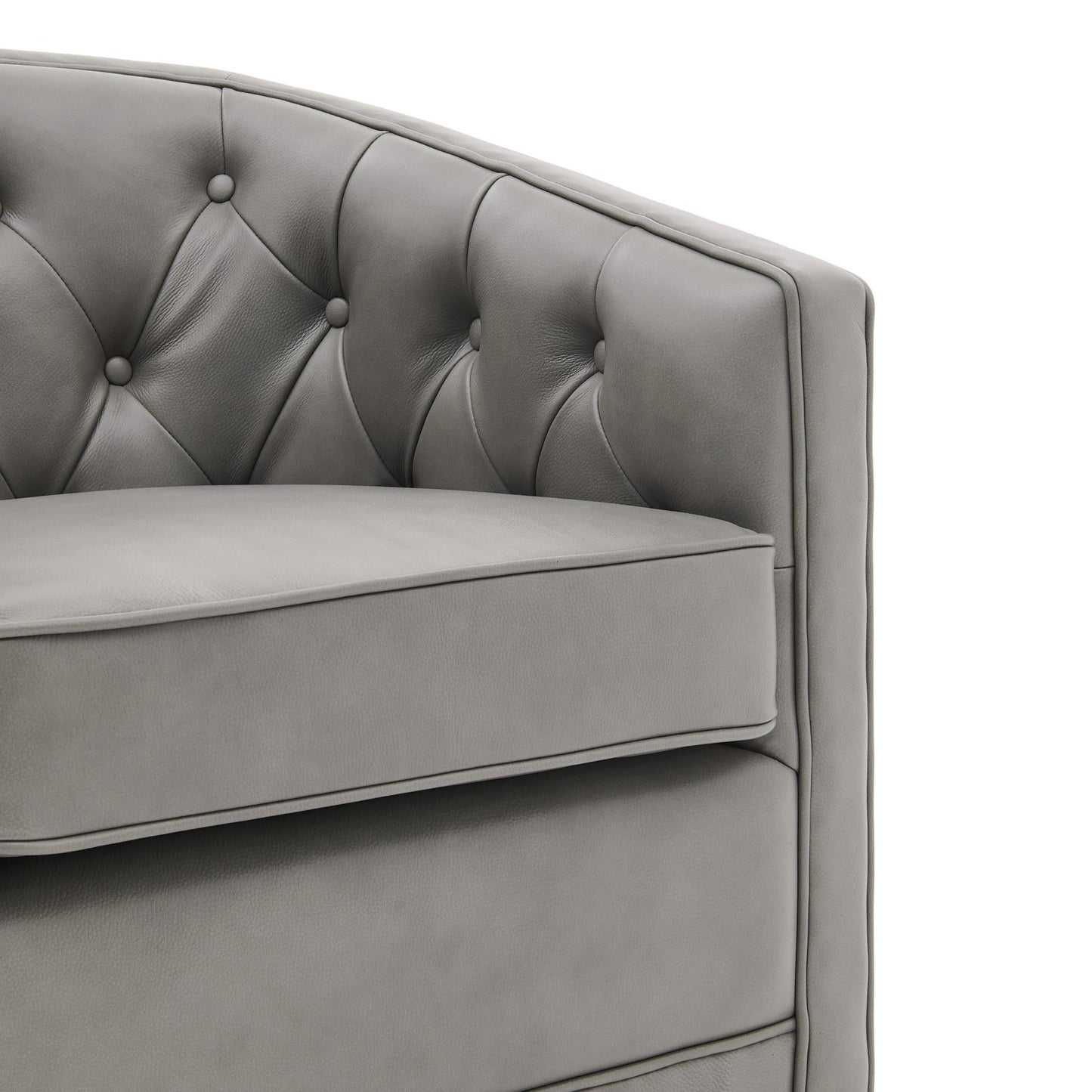 New Pacific Direct Walsh Top Grain Leather Swivel Chair  - 1900153-428