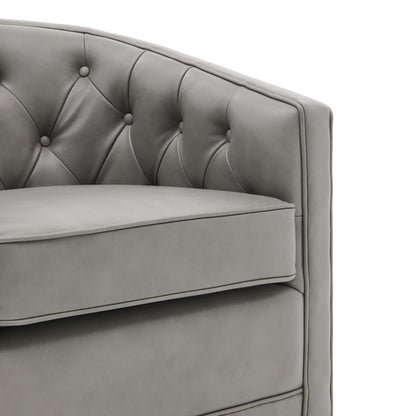 New Pacific Direct Walsh Top Grain Leather Swivel Chair  - 1900153-428