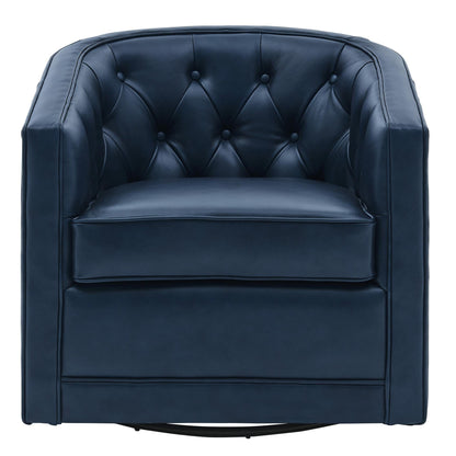 New Pacific Direct Walsh Top Grain Leather Swivel Chair  - 1900153-429